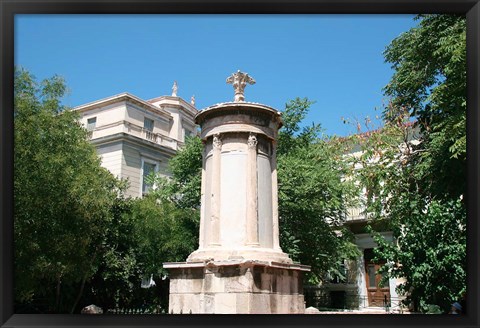 Framed Choragic Monument of Lysicrates, Athens, Attica, Greece Print