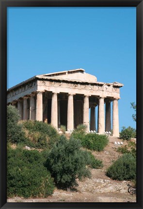 Framed Temple of Hephaestus, Ancient Architecture, Athens, Greece Print