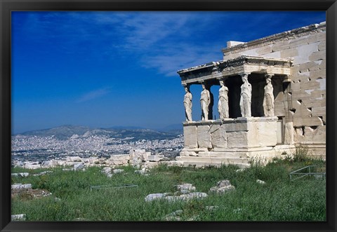 Framed Porch of The Caryatids, Acropolis of Athens, Greece Print