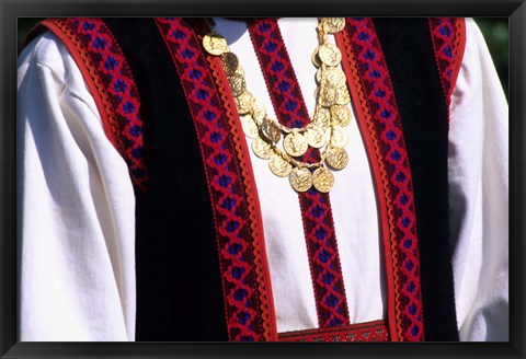 Framed Close-up of Greek Clothes and Traditional Costume, Athens, Greece Print