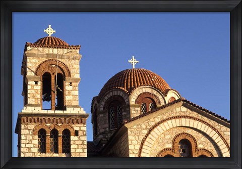 Framed St Nicholas Greek Orthodox Church, Delphi, Greece Print