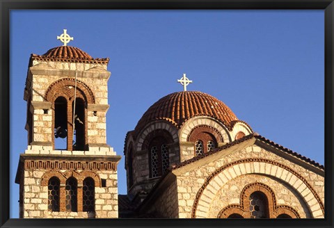 Framed St Nicholas Greek Orthodox Church, Delphi, Greece Print