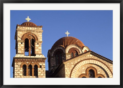 Framed St Nicholas Greek Orthodox Church, Delphi, Greece Print