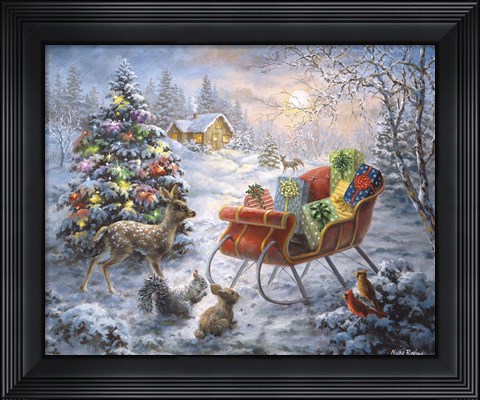 Framed Tis&#39; The Night Before Xmas Print