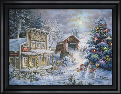 Framed Country Shopping Print