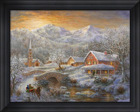 Framed Winter Merriment Print