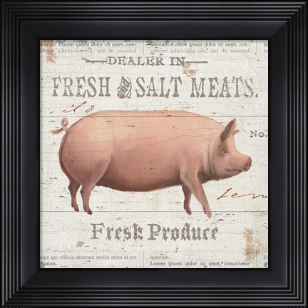 Framed On the Farm I Print