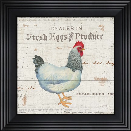 Framed On the Farm III Print