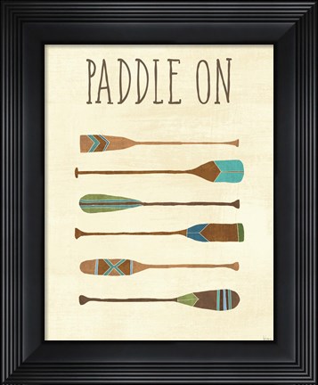Framed Lake Retreat VI Print