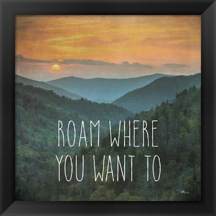 Framed Wander I Print