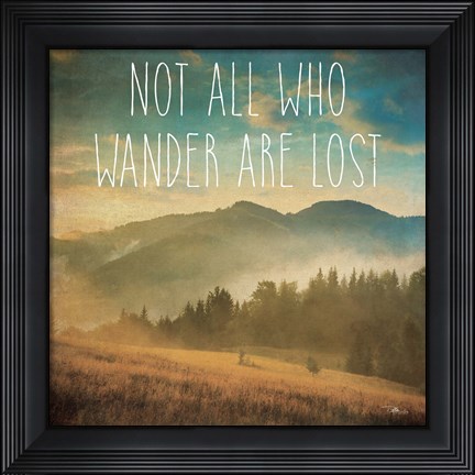 Framed Wander II Print