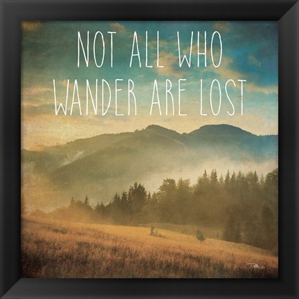 Framed Wander II Print