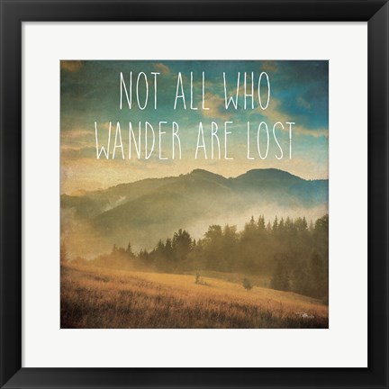 Framed Wander II Print