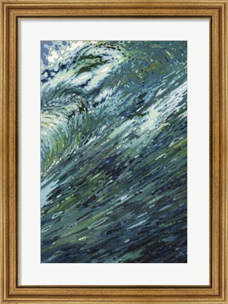 Framed Churning Sea Print