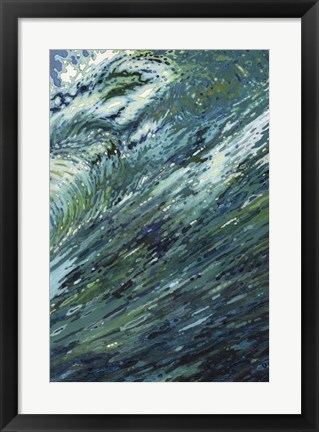 Framed Churning Sea Print