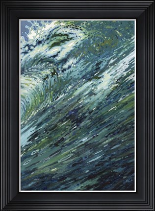 Framed Churning Sea Print