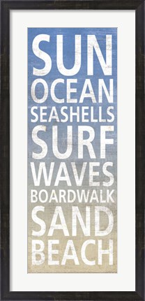 Framed At The Beach Print