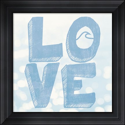 Framed Beach Love Print