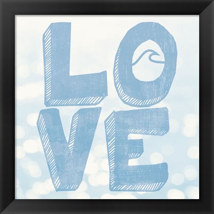 Framed Beach Love Print