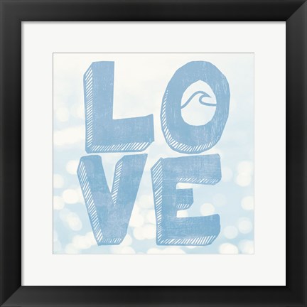 Framed Beach Love Print