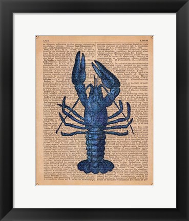 Framed Vintage Lobster Print