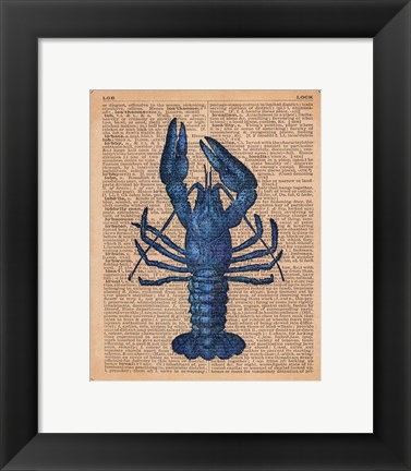 Framed Vintage Lobster Print