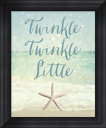 Framed Twinkle Twinkle Little Star(fish) Print