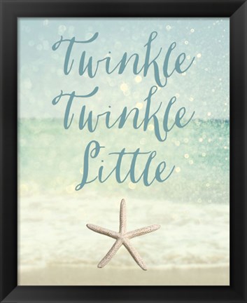 Framed Twinkle Twinkle Little Star(fish) Print