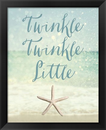 Framed Twinkle Twinkle Little Star(fish) Print