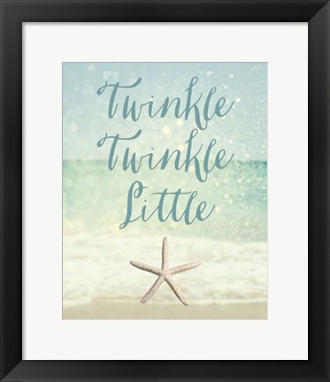 Framed Twinkle Twinkle Little Star(fish) Print