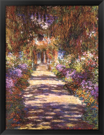 Framed Jardin a Giverny Print