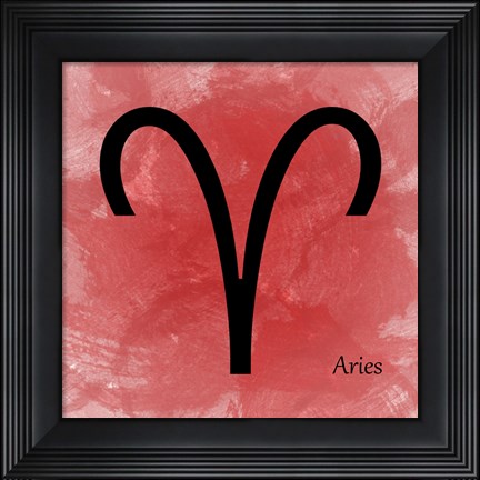 Framed Aires - Red Print