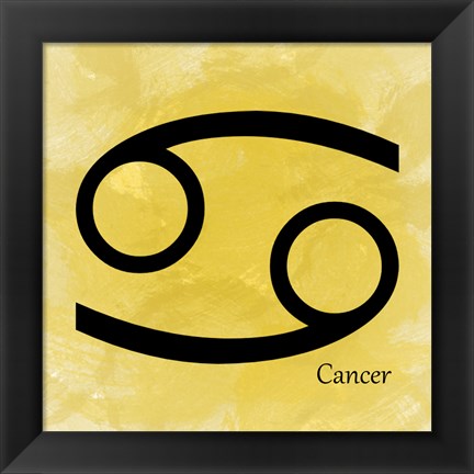 Framed Cancer - Yellow Print