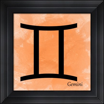 Framed Gemini - Orange Print