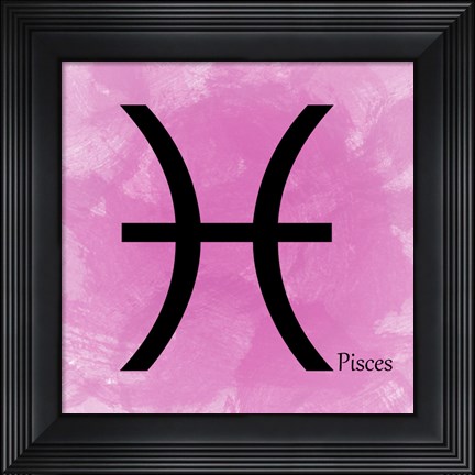 Framed Pisces - Pink Print