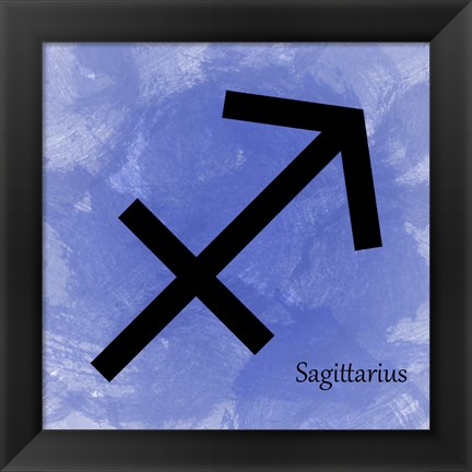 Framed Sagittarius - Blue Print