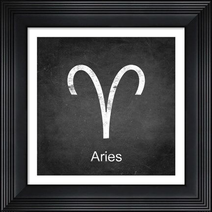 Framed Aries - Black Print