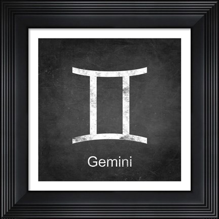 Framed Gemini - Black Print