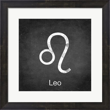 Framed Leo - Black Print
