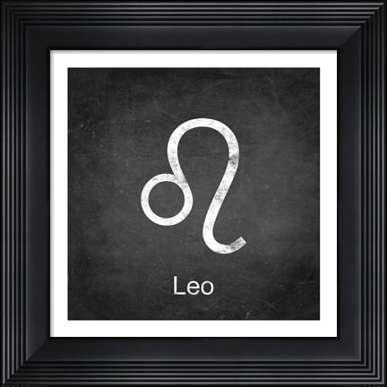 Framed Leo - Black Print