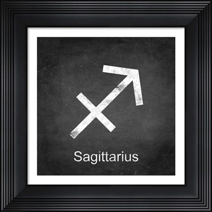 Framed Sagittarius - Black Print