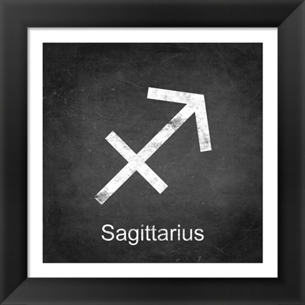 Framed Sagittarius - Black Print