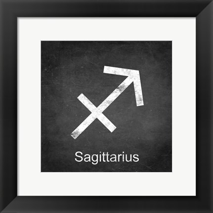 Framed Sagittarius - Black Print