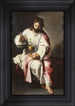 Framed Saint John the Evangelist Print