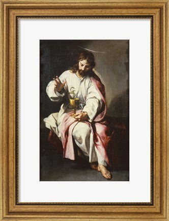 Framed Saint John the Evangelist Print