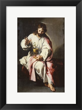 Framed Saint John the Evangelist Print