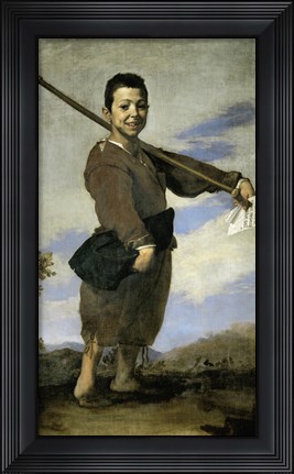 Framed Club Footed Boy, 1642 Print
