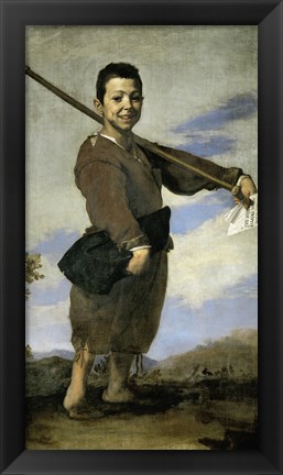 Framed Club Footed Boy, 1642 Print