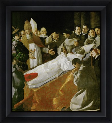 Framed Death of Saint Bonaventura, 1627 Print