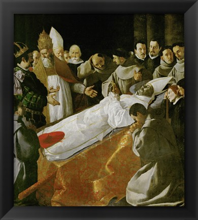 Framed Death of Saint Bonaventura, 1627 Print